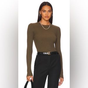 ANINE BING Cecily ribbed-knit top